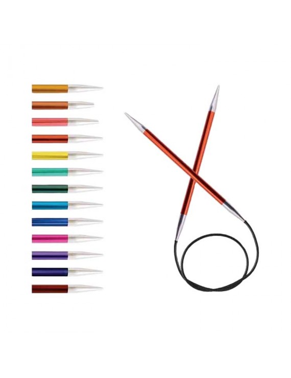 KnitPro 36057 - Ferri circolari Mindful, 3,50 mm, 40 cm, colore: verde blu, 3,5 mm