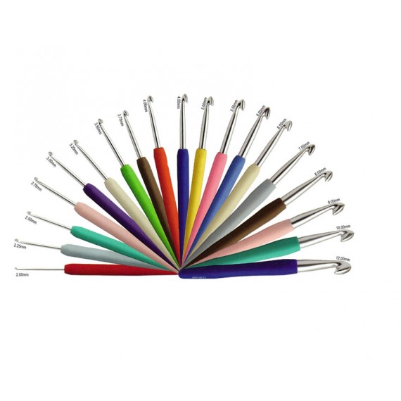 Colored Knitpro crochet hook