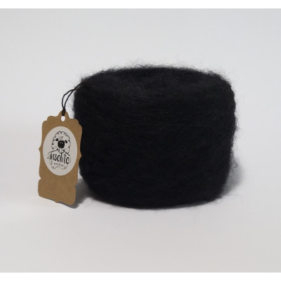 Black superkid mohair