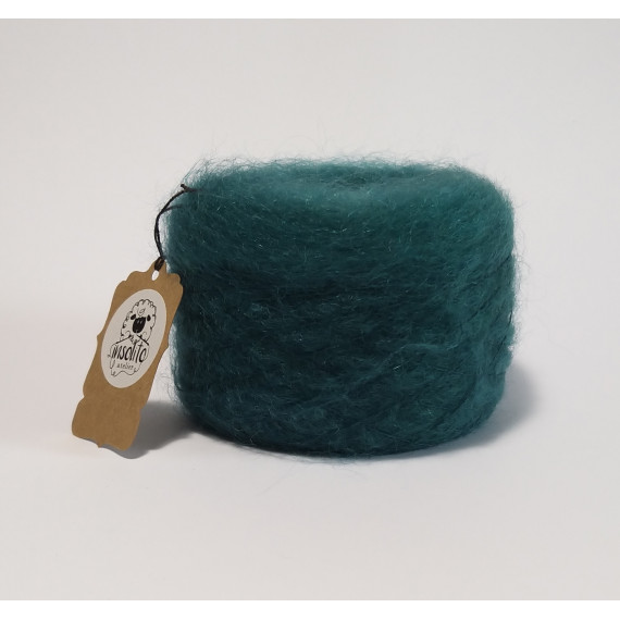 Dark green superkid mohair