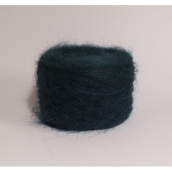 Dark green mohair