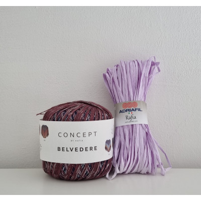Kit cappello alla pescatora in rafia