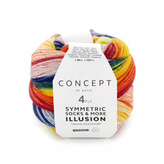 Illusion symmetric socks 70