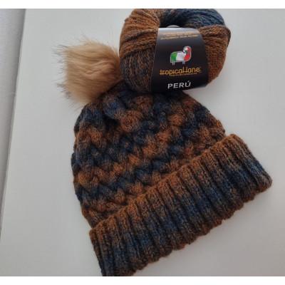 Perù hat kit (with synthetic pompon)