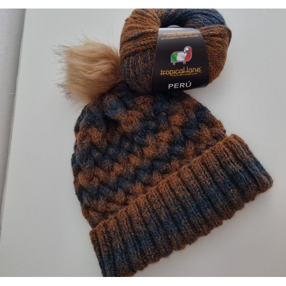 Perù hat kit (with synthetic pompon)