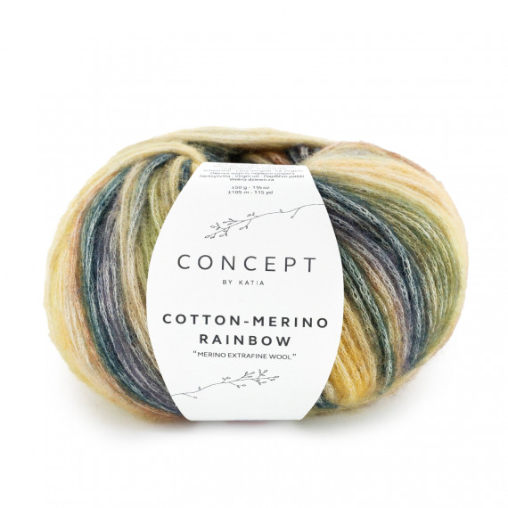Cotton merino rainbow 500