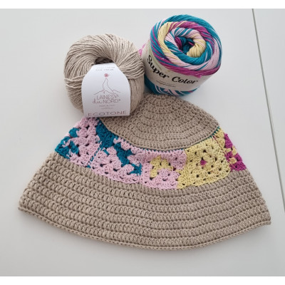 Kit cappello alla pescatora granny