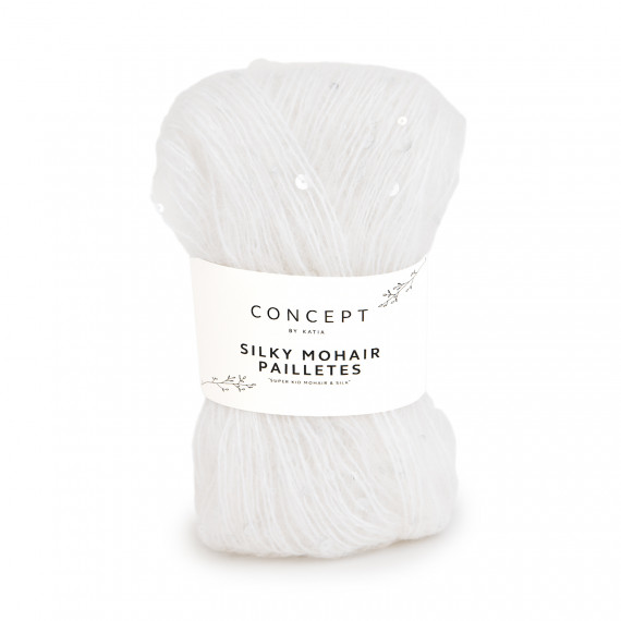 Silky mohair paillettes 200