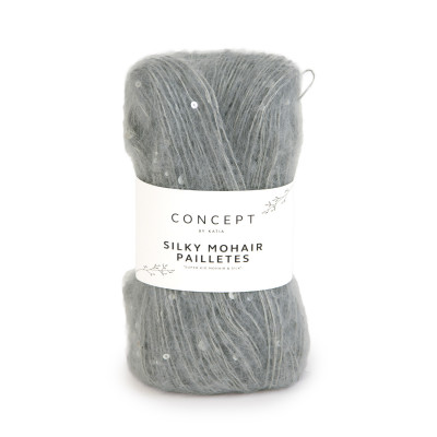 Silky mohair paillettes 201