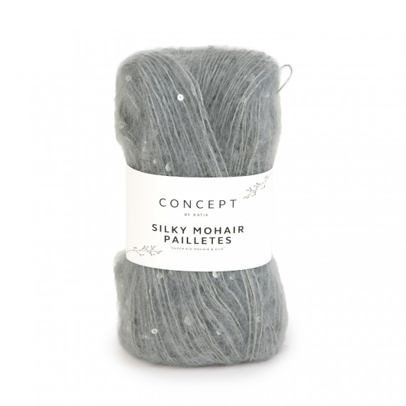 Silky mohair paillettes 201