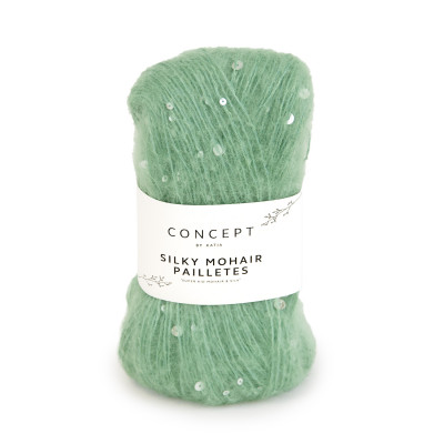 Silky mohair paillettes 203