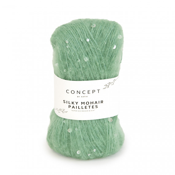 Silky mohair paillettes 203