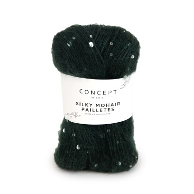 Silky mohair paillettes 204