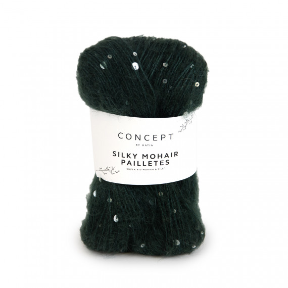 Silky mohair paillettes 204