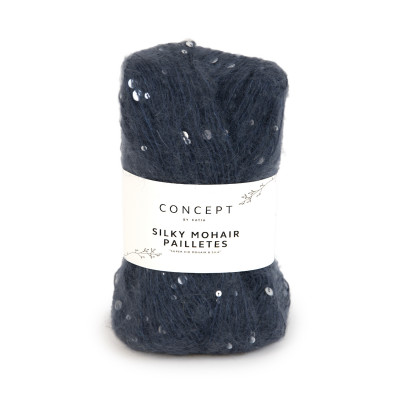 Silky mohair paillettes 205