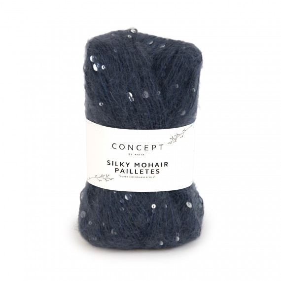 Silky mohair paillettes 205