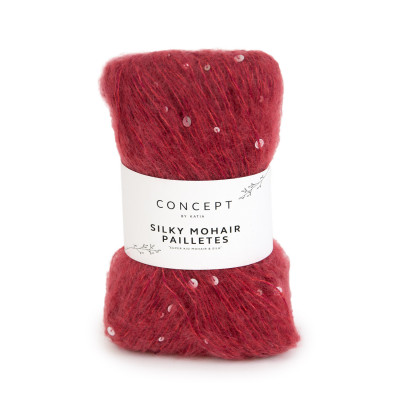 Silky mohair paillettes 208