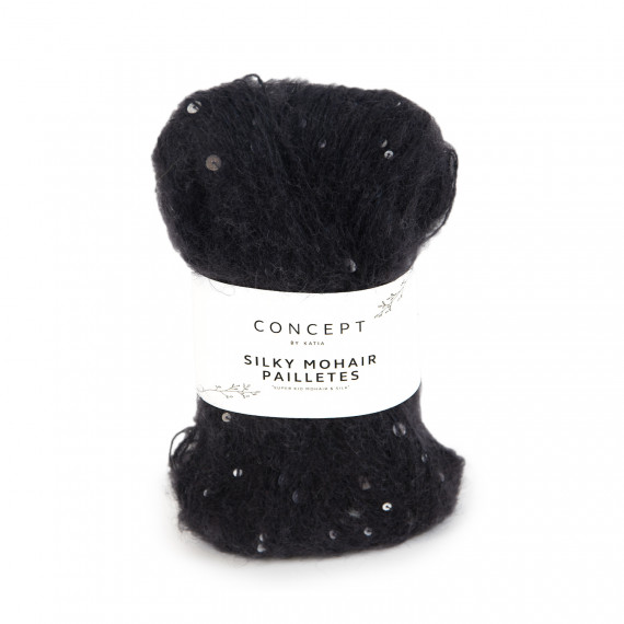 Silky mohair paillettes 209