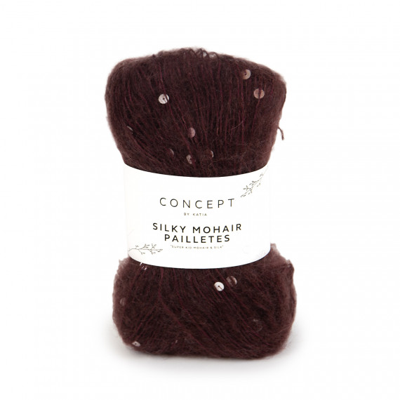 Silky mohair paillettes 210