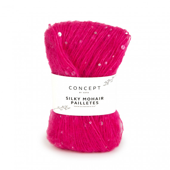 Silky mohair paillettes 211